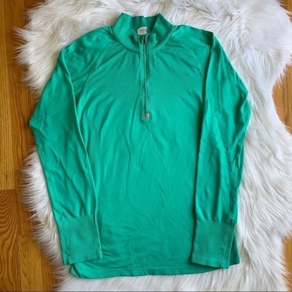 Women’s Champion Quarter Zip Green Size Large